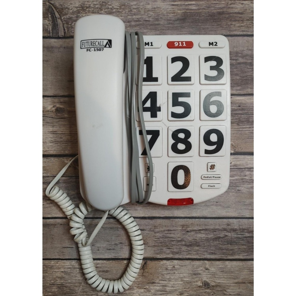 Future Call Big Button Phone Amplified Hearing impaired FC-1507 Big Numbers A3